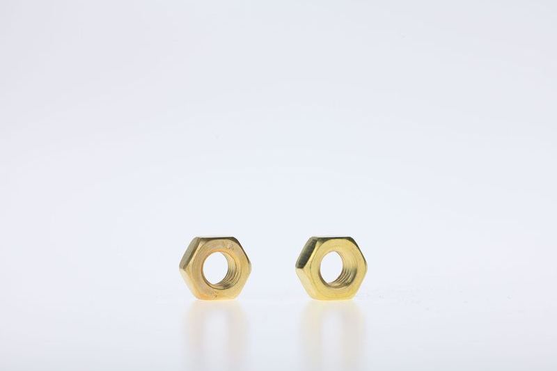 Brass hexagon nuts