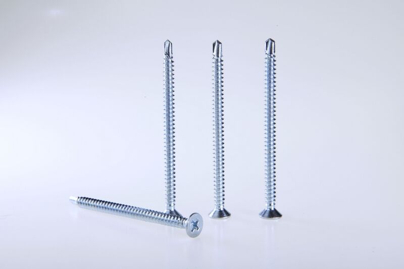 Flat head self-drilling screws