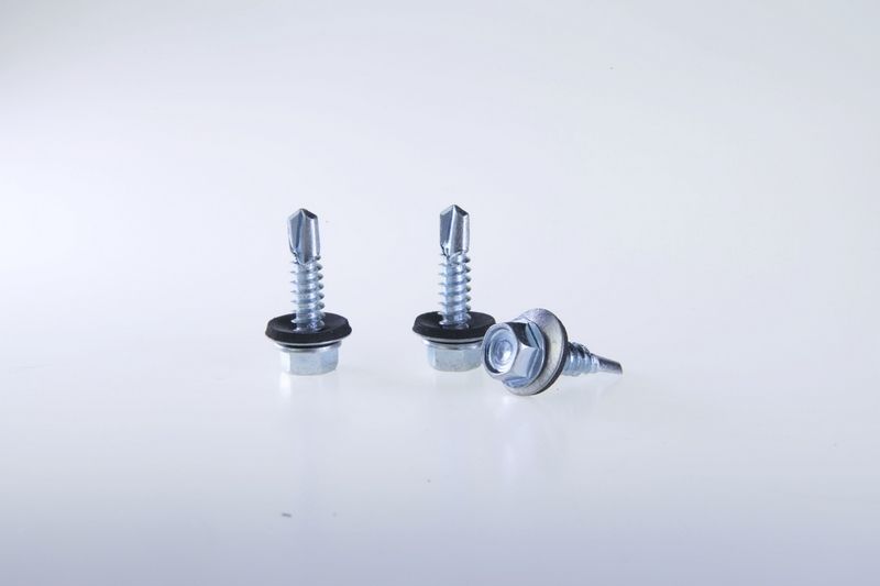 Hex flange head self-drilling screws